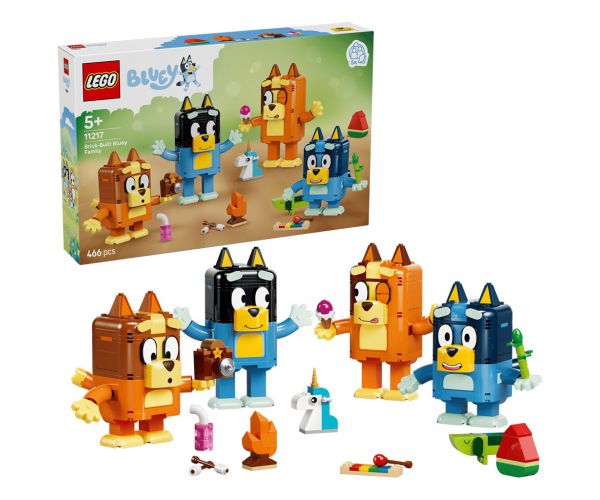 LEGO® Bluey™: Familia lui Bluey din cărămizi (11217)