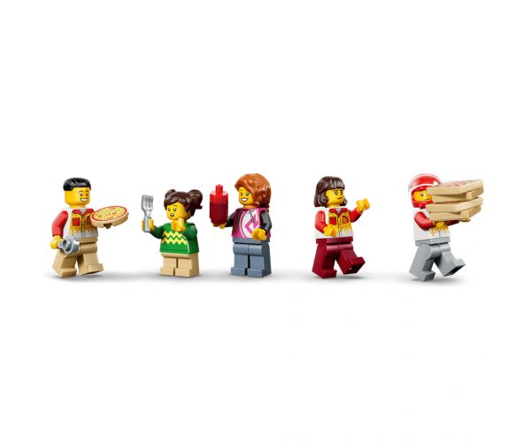 LEGO® City: Pizzerie cu vehicule de livrare (60496)
