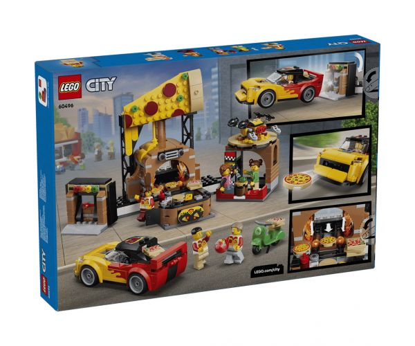 LEGO® City: Pizzerie cu vehicule de livrare (60496)
