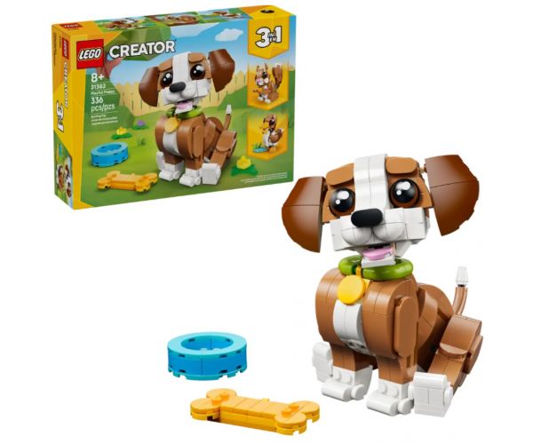 LEGO® Creator: Animale drăguțe: Cățeluș jucăuș (31382)