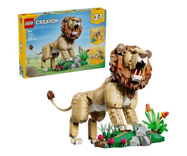 LEGO® Creator: Animale sălbatice: Leu măreț (31386)