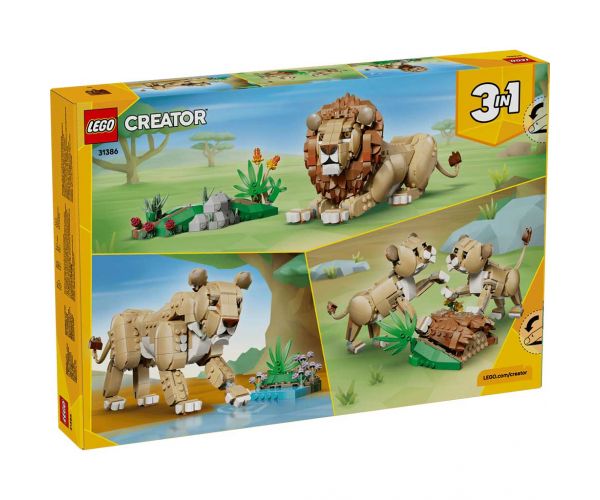 LEGO® Creator: Animale sălbatice: Leu măreț (31386)
