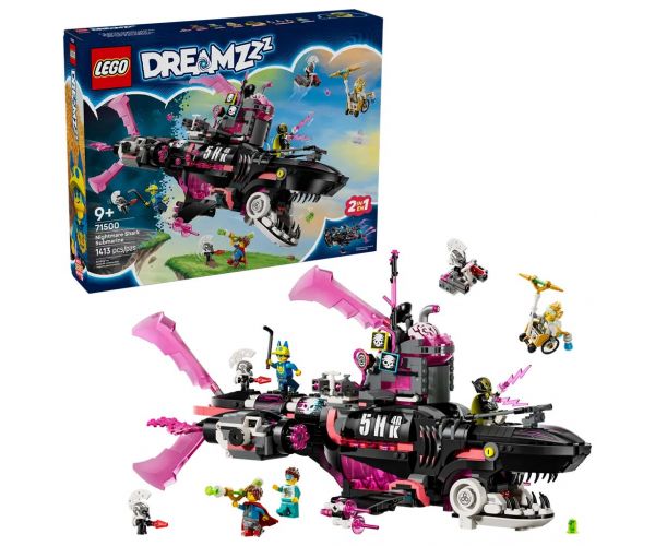 LEGO® DREAMZzz: Submarinul-rechin coșmar (71500)