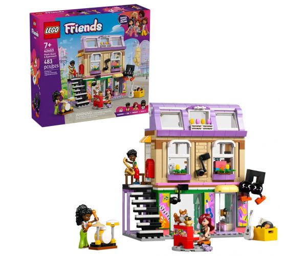 LEGO® Friends: Magazin de instrumente muzicale și apartament (42653)