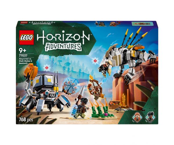 LEGO® Horizon™ Adventures: Aloy și Varl împotriva mașinii de luptă și a dinților de ferăstrău (77037)