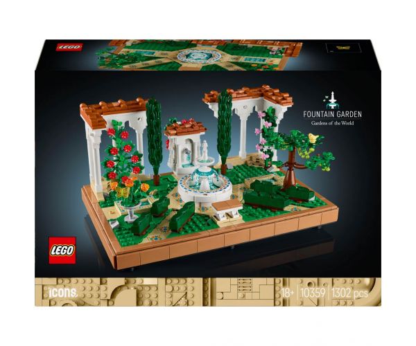 LEGO® Icons: Kert szökőkutakkal (10359)