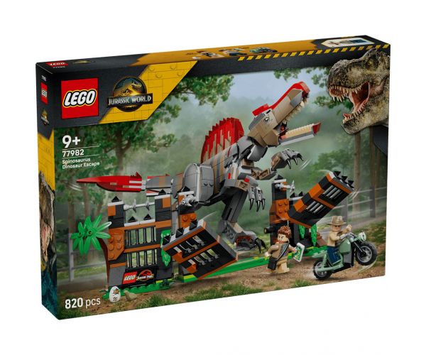 LEGO® Jurassic World™: Evadare din fața spinozaurului (77982)