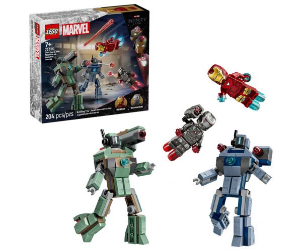 LEGO® Marvel: Iron Man și War Machine vs. dronele lui Hammer (76320)