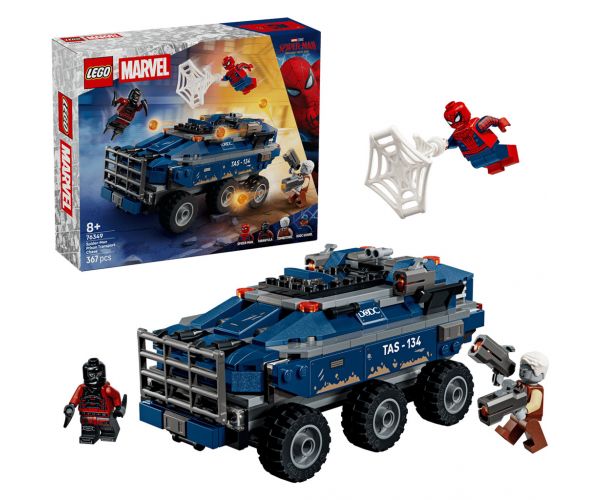 LEGO® Marvel: Omul-Păianjen: Urmărirea transportului de deținuți (76349)