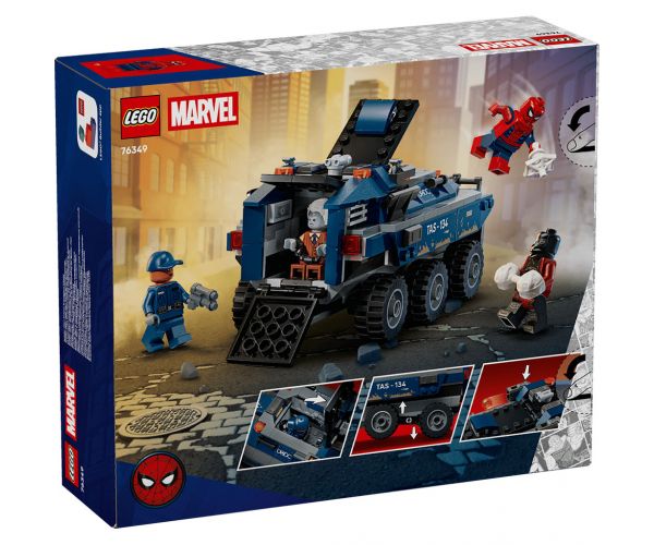 LEGO® Marvel: Omul-Păianjen: Urmărirea transportului de deținuți (76349)
