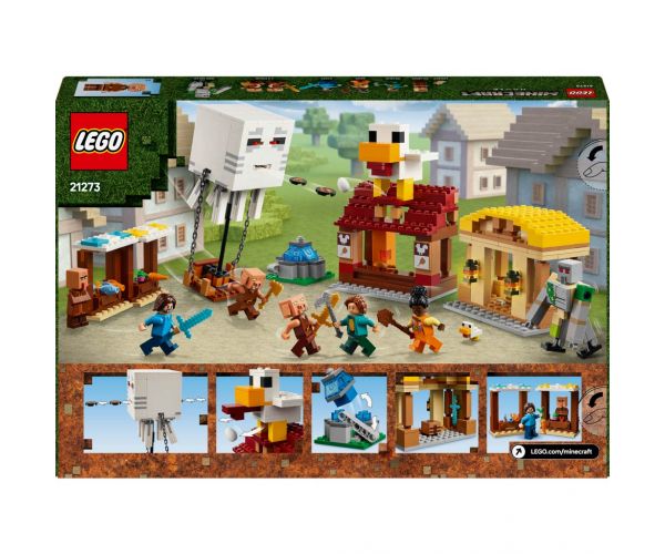 LEGO® Minecraft: A szellemléghajó és falutámadás (21273)