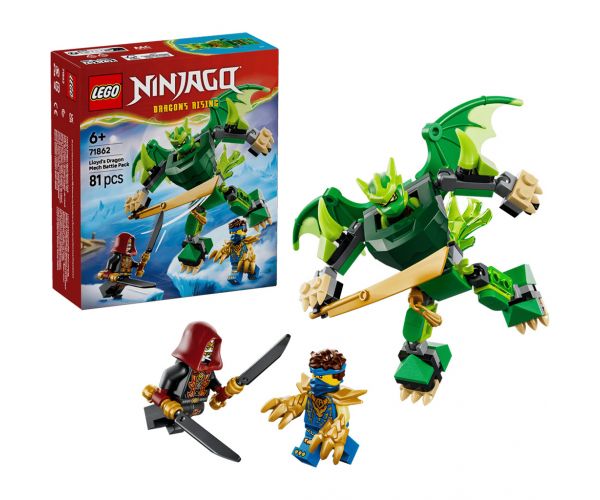 LEGO® Ninjago: Armura de dragon a lui Lloyd, pachet de luptă (71862)