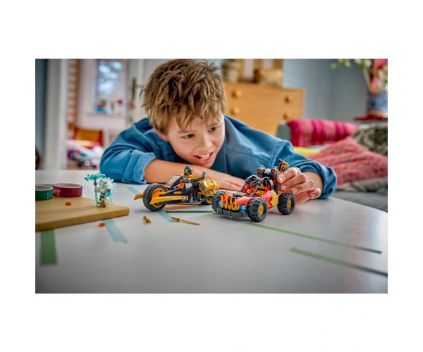 LEGO® Ninjago: vehiculele combinabile ale lui Kai și Cole (71864)
