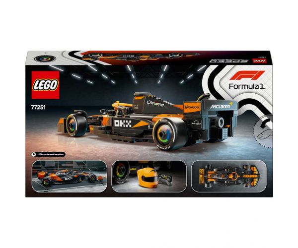 LEGO® Speed Champions: Mașina de curse McLaren F1® Team MCL38 (77251)