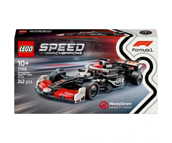 LEGO® Speed Champions: Mașina de curse MoneyGram Haas F1® Team VF-24 (77250)
