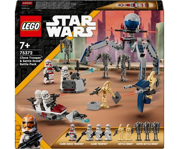 LEGO® Star Wars™: Pachet de luptă cu Soldat Clon™ și Droid de luptă™ (75372)