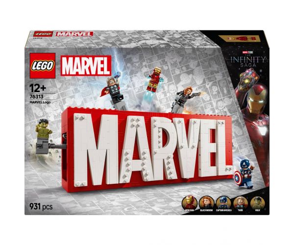 LEGO® Super Heroes: Sigla MARVEL și minifigurine (76313)