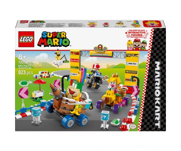 LEGO® Super Mario™: Mario Kart™ - Baby Peach și setul Grand Prix (72036)