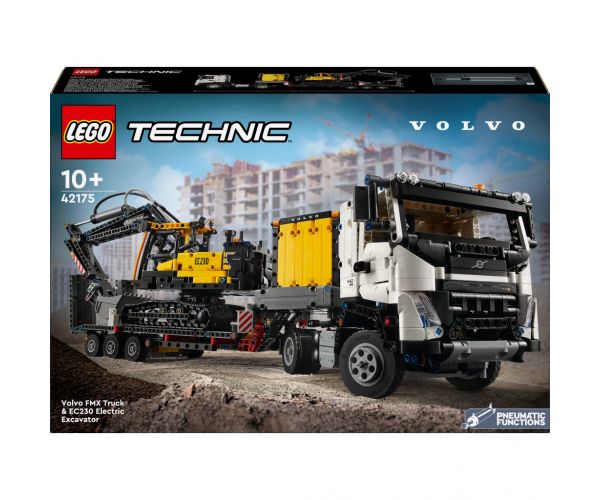 LEGO® Technic: Camion Volvo FMX și excavator electric EC230 (42175)