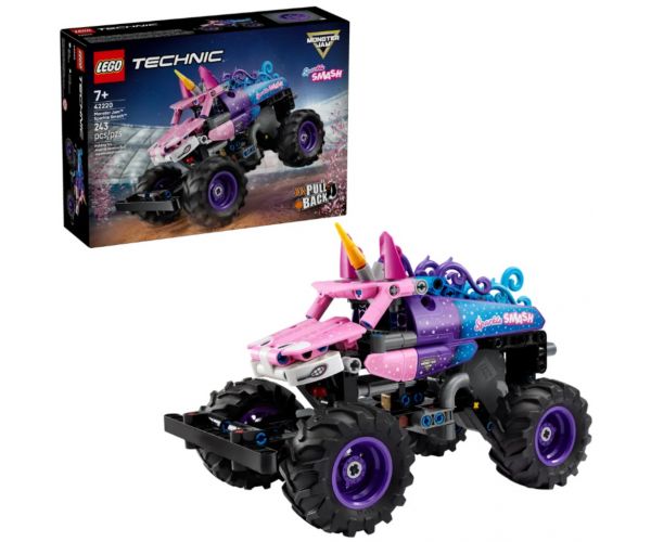 LEGO® Technic: Monster Jam™ Sparkle Smash™ - cu mecanism pull-back (42220)