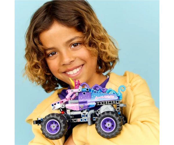 LEGO® Technic: Monster Jam™ Sparkle Smash™ - cu mecanism pull-back (42220)