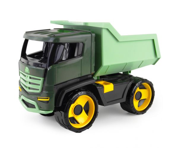 LENA: GIGA TRUCKS camion basculant uriaș Titan, verde închis, 51 cm