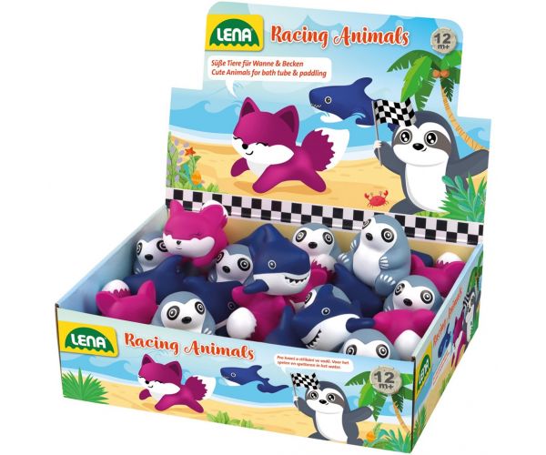 LENA: Jucărie de baie „animale fericite”, diverse, 1 buc.