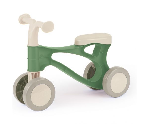 LENA: Motocicletă mică verde pastel, acționată cu picioarele