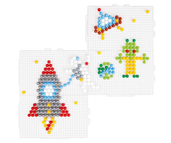LENA: Set de pini translucizi Panorama Mosaik XL 10 mm, 400 bucăți