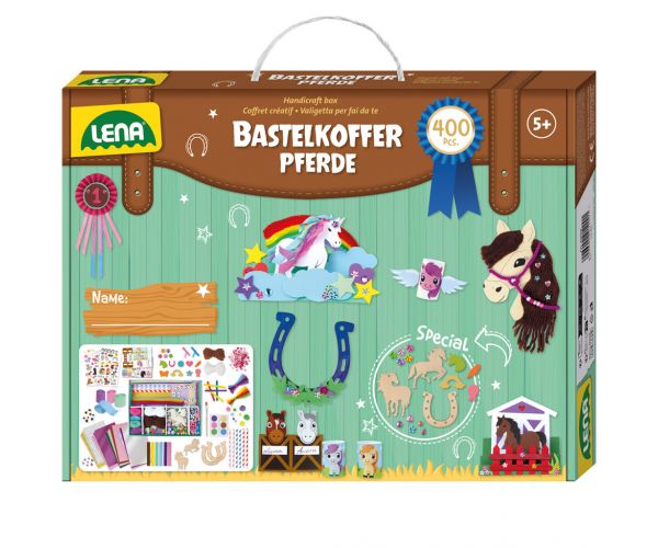 LENA: Trusă premium de bricolaj cu cai, set creativ de 400 de piese