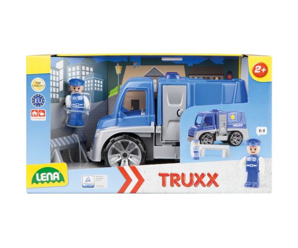 LENA: Truxx mașină de poliție cu accesorii în cutie 39 cm