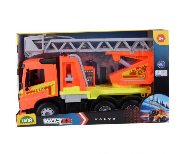 LENA: Worxx Volvo FMX autospecială de pompieri cu scară, în cutie, 48 cm