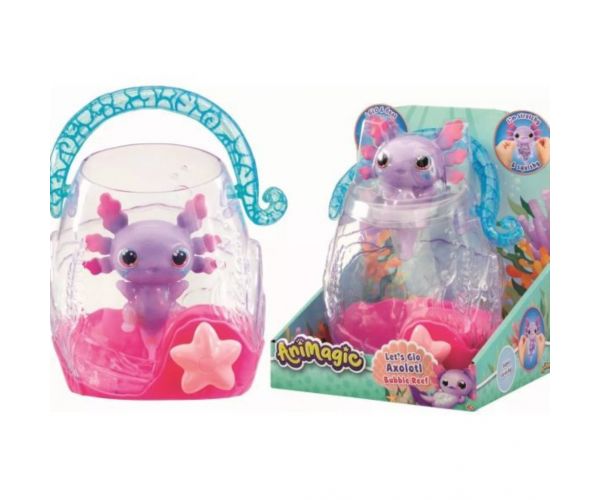Let’s Glo Axolotl: Set de prieten acvatic luminos