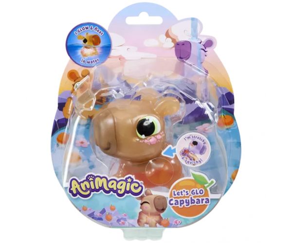 Lets Glo Capybara - prieten acvatic luminos, disponibil în mai multe variante, 1 buc.