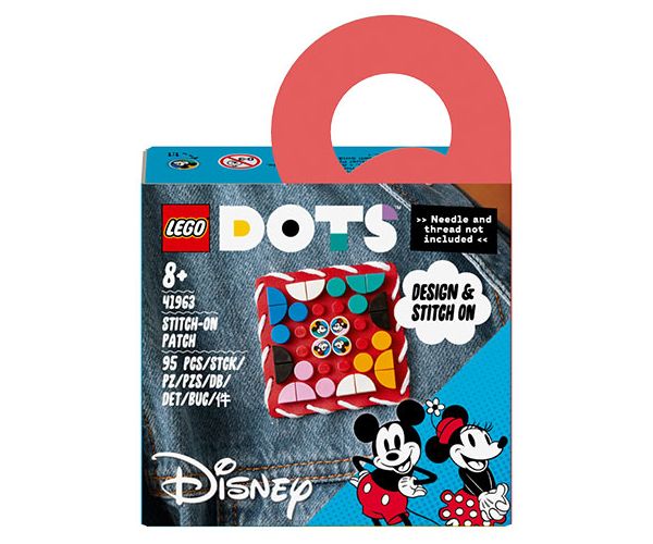 LEGO® DOTS: Mickey Mouse & Minnie Mouse Stitch-on Patch (41963)