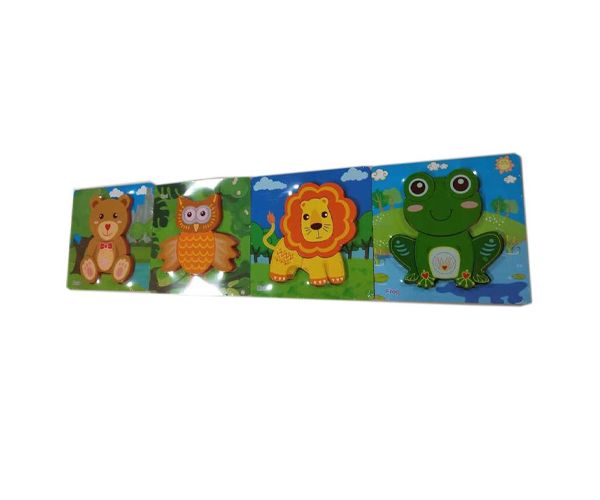 Fa állatos puzzle többféle változatban