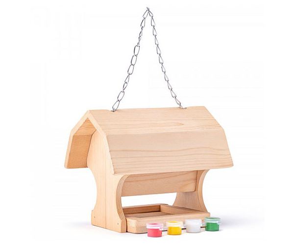 Lemn căsuță pentru păsări cu vopsele - Woodyland