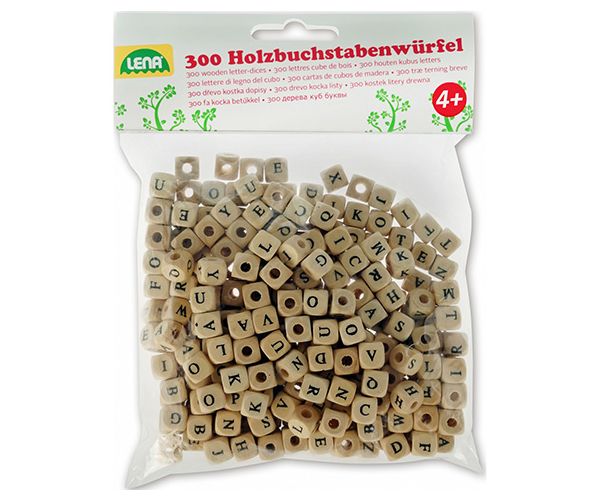 LENA: Fa ABC gyöngyök 300db-os készlet