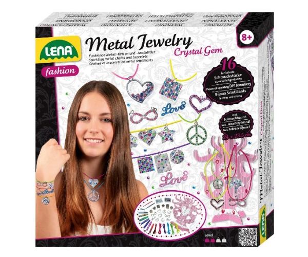 LENA: Pandantive din metal și cristale set de făcut bijuterii