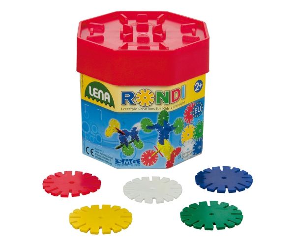 LENA: Rondi építő szett 45mm-es 55db-os