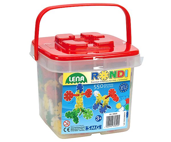 LENA: Rondi építő szett 25mm-es 550db-os