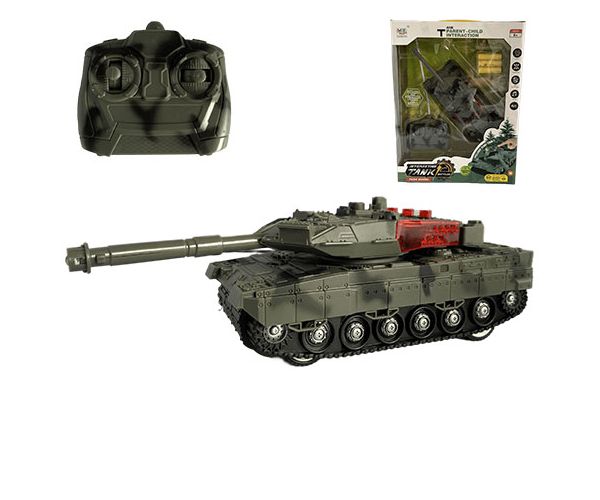 Leopard 2 tanc cu telecomandă RC și efecte de lumină 23cm