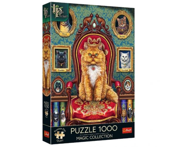 Lisa Parker: Macskamánia 1000db-os prémium plusz puzzle - Trefl