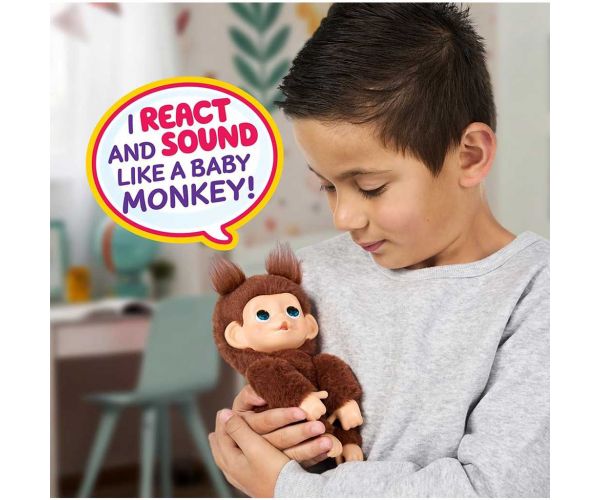 Little Live Pets: Mini Maki Chikki Cherry, maimuță maro interactivă