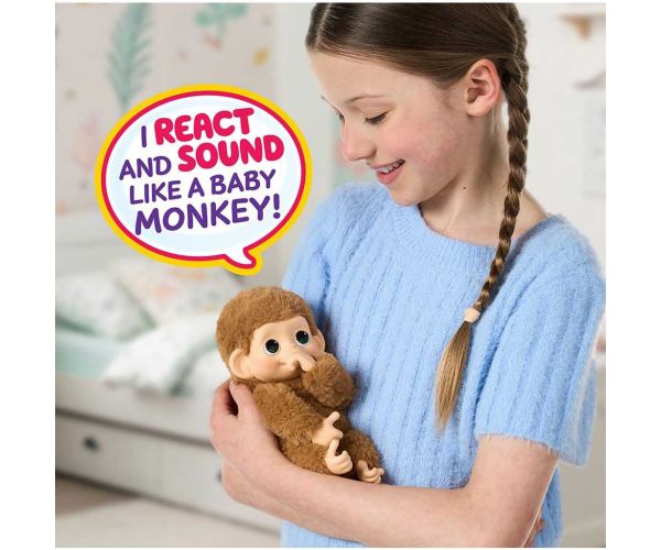 Little Live Pets: Mini Maki Pepi Peach maimuță interactivă crem
