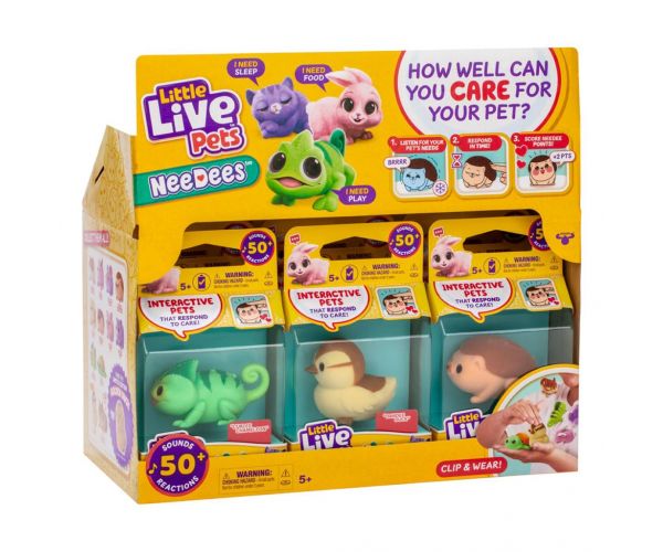 Little Live Pets: Needees Animale interactive colecționabile, diverse modele, 1 buc.