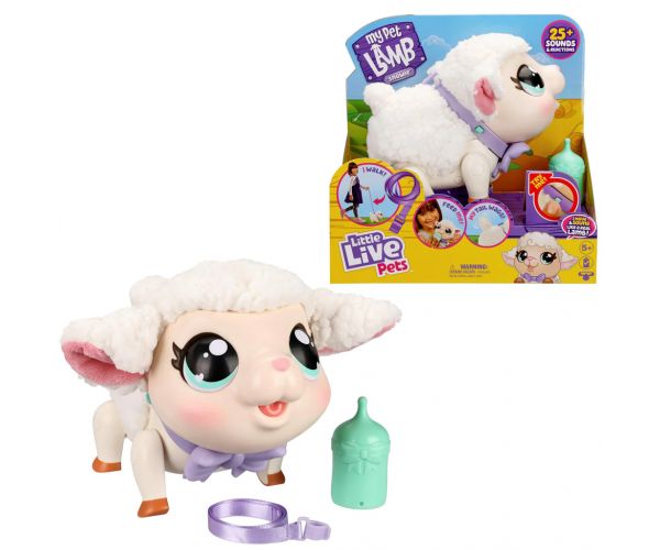 Little Live Pets: Snowie Barika, oaia interactivă cu voce și funcție de mișcare.