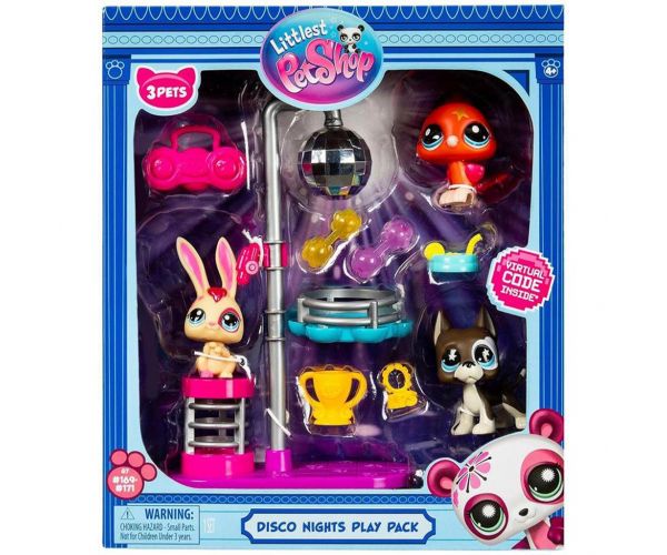 Littlest Pet Shop: Pachet cu 3 figurine Disco