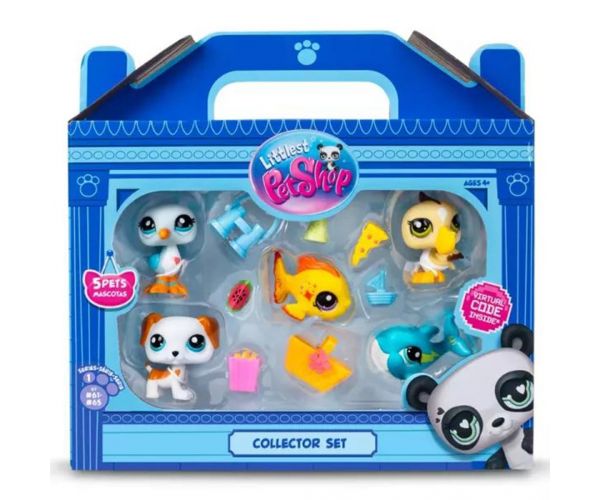 Littlest Pet Shop: Pachet de 5 figurine Seria 1 - Plajă