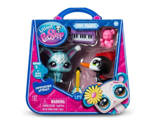 Littlest Pet Shop: Set dublu de figurine S5 - Ciocănitoare și Iepure